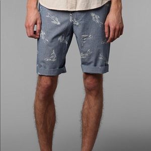 Urban Outfitters CPO Chambray Shark Shorts